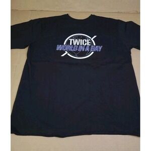 KCON  TWICE World In A Day KPOP  KCON BAND  T-shirt Merch BOXy Oversized Sz L